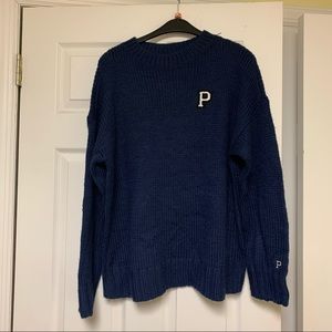 Victoria’s Secret PINK navy knit sweater size Med